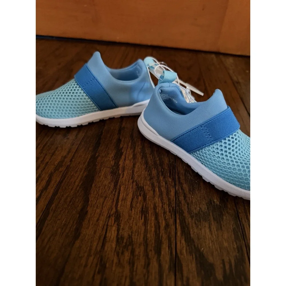 Cat & Jack Unisex Toddler Light Blue Slip-On Water Shoes Size 7 NWOB Mesh Top